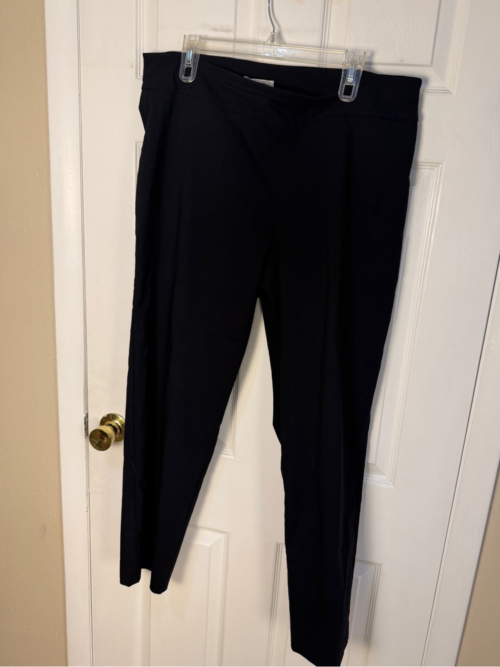 Dana Buchman Black Women's Dress Pants - Classic Pull-On Style XL